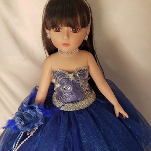 24" Beautiful Quinceañera doll dressed in handmade 18999 ALL