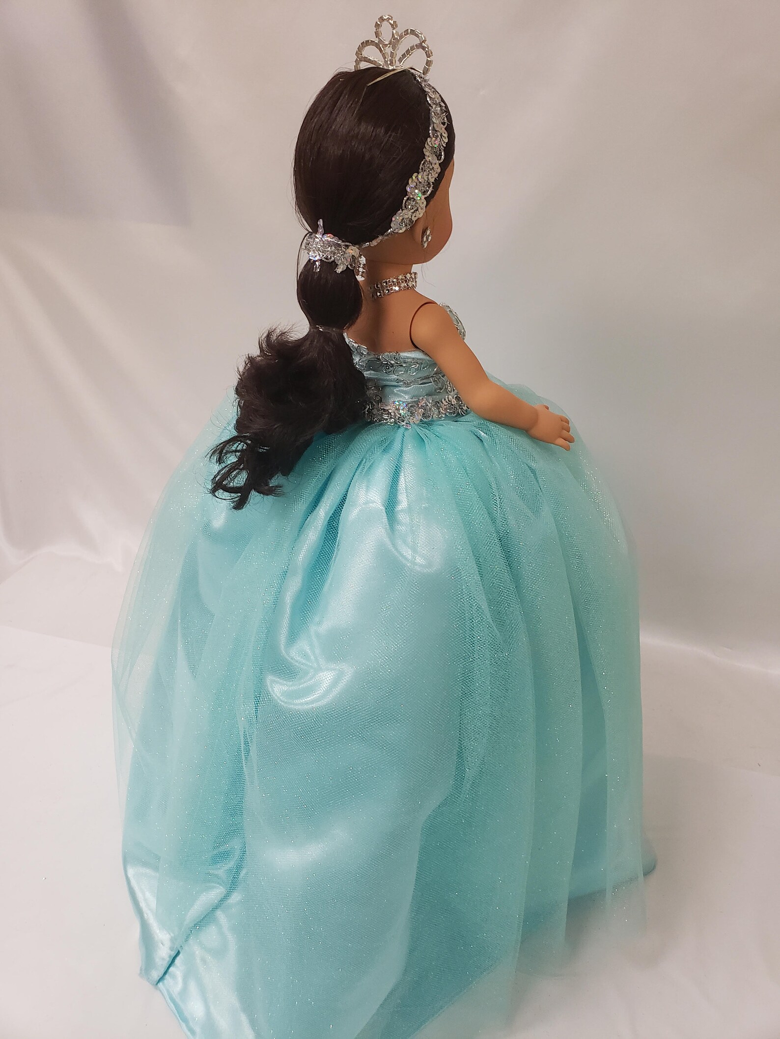 26 DISNEY THEMED JASMINE Quinceañera Aqua and Silver Etsy