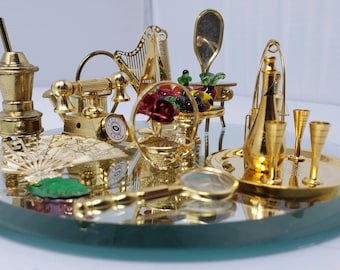 Brass Dollhouse Miniature Furniture and Accessories NEW