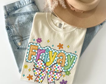 Fri Yay Teacher Shirt: Checkered Pencil, Teacher Appreciation