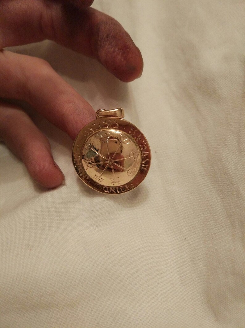 Gold Talisman of good luck in business. | Etsy