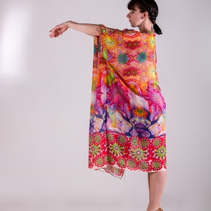 Frenchy, Kaftan, Long, Chic, Elegant, Beach, Swim wear, Summer, Gifts for her, One size, Hand made, Casual dress image 3