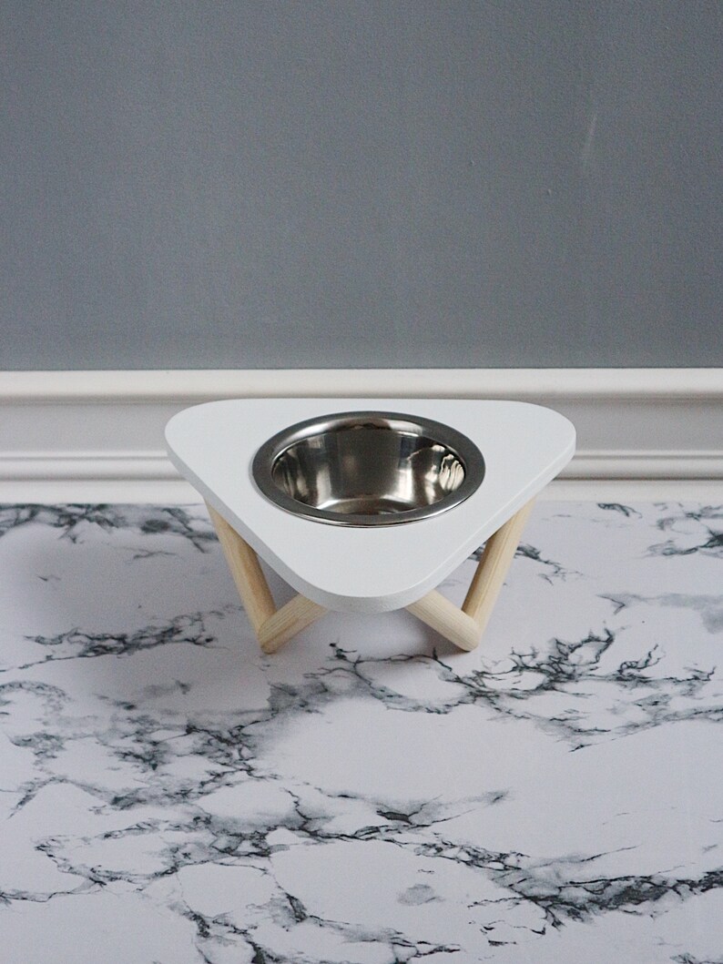 Cat Furniture Pet Bowl Stand Single Pet Bowl Elevated Cat Etsy