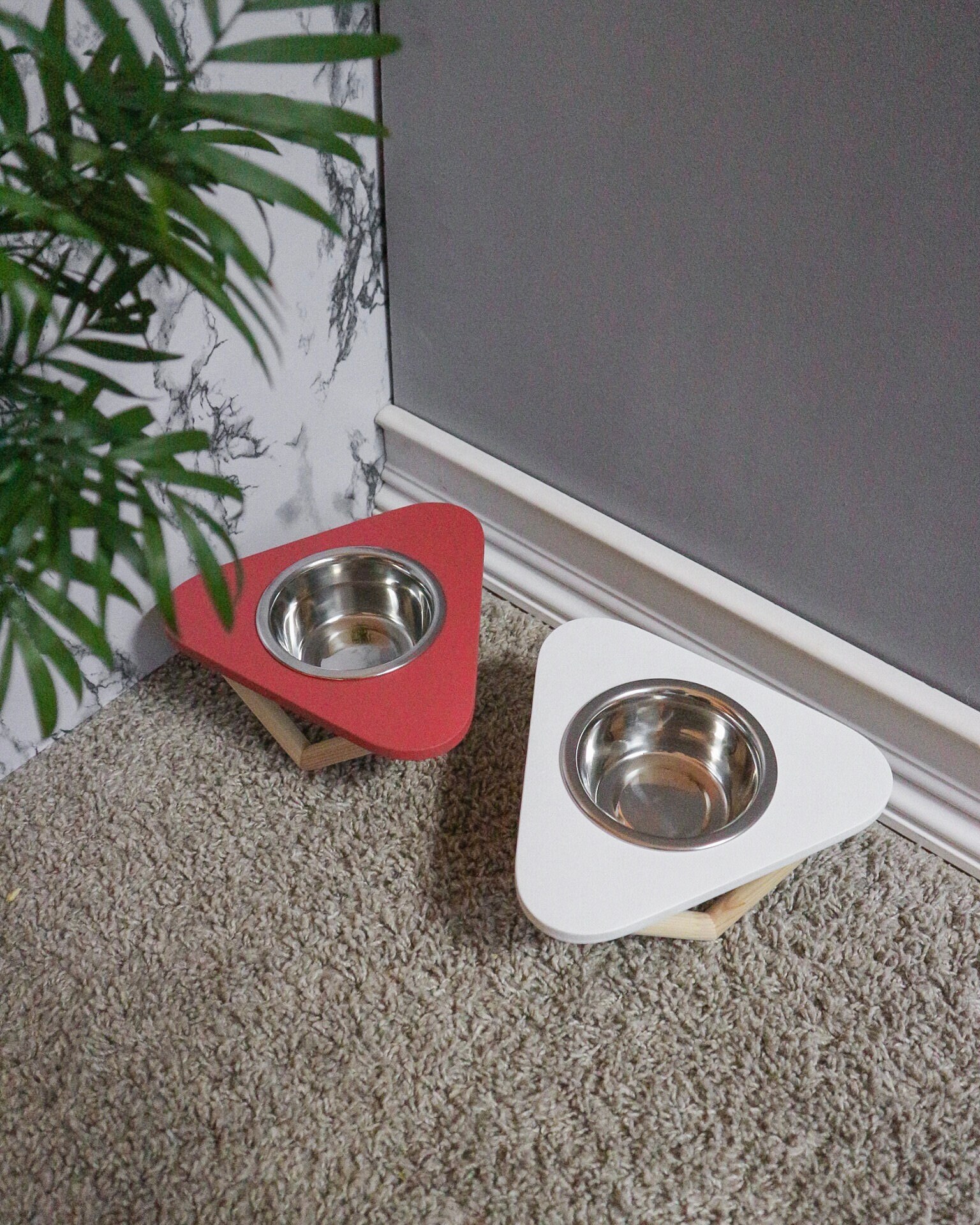 One Single Cat Bowl Cat Feeder in Modern Style Unique Cat Etsy