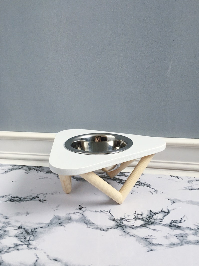 Cat Furniture Pet Bowl Stand Single Pet Bowl Elevated Cat Etsy