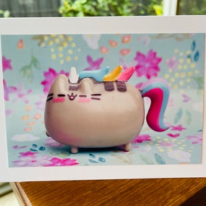 Handmade Pretty Cat Inspired Birthday Card