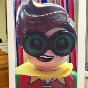 Handmade Batman/Robin Inspired Birthday Card