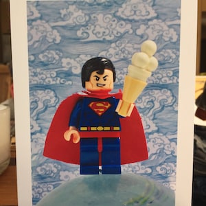 Handmade Superman Inspired Birthday Card