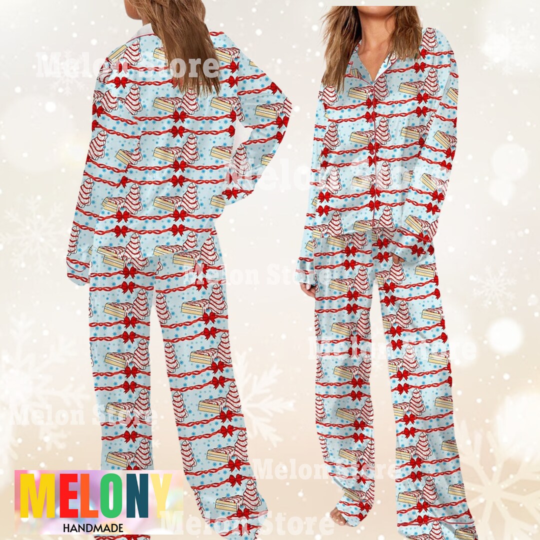 Christmas Pajamas Tree Cakes Pajama Setnutcracker Etsy