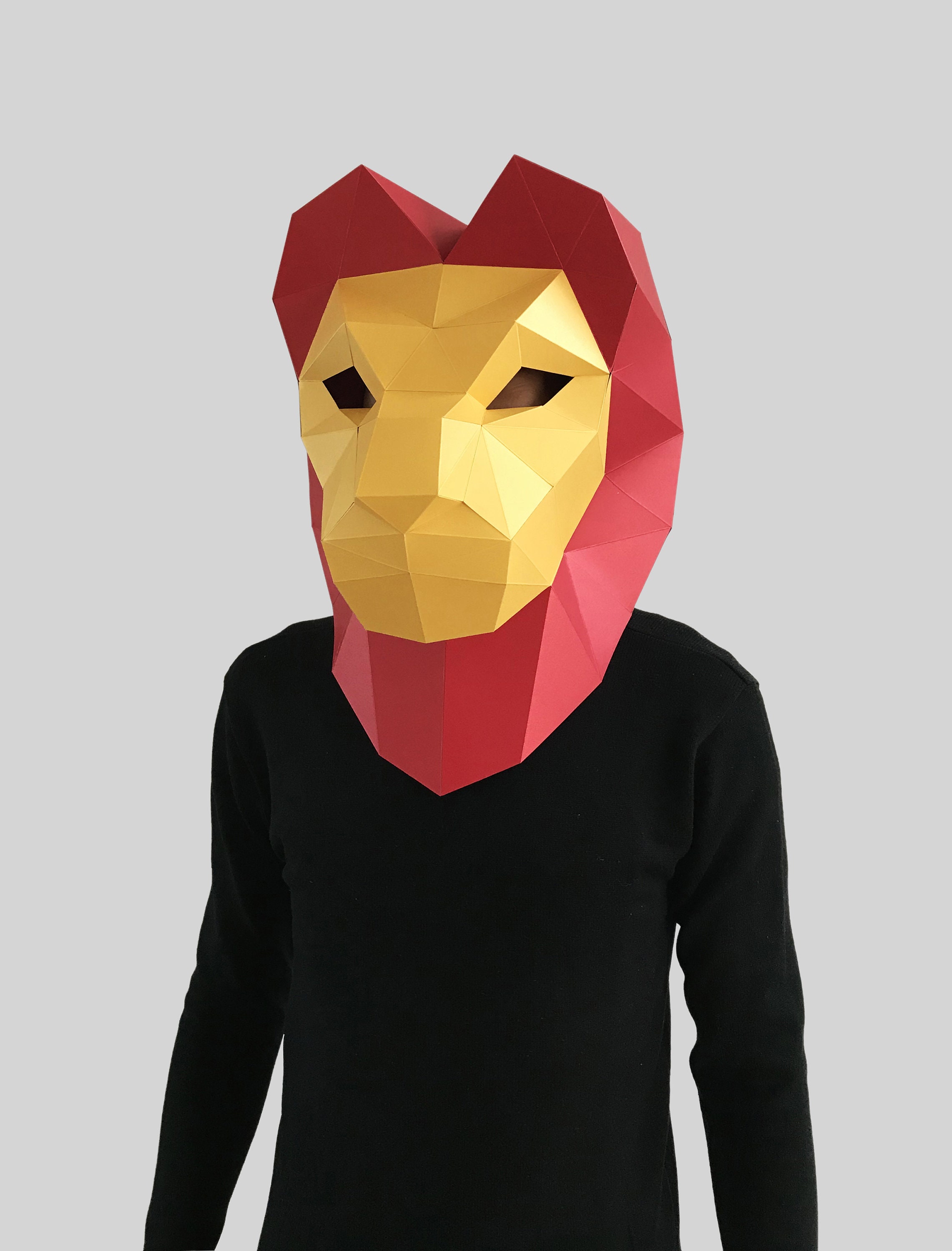 Lion King Mask Template Style 2 Paper Mask Papercraft Mask | Etsy