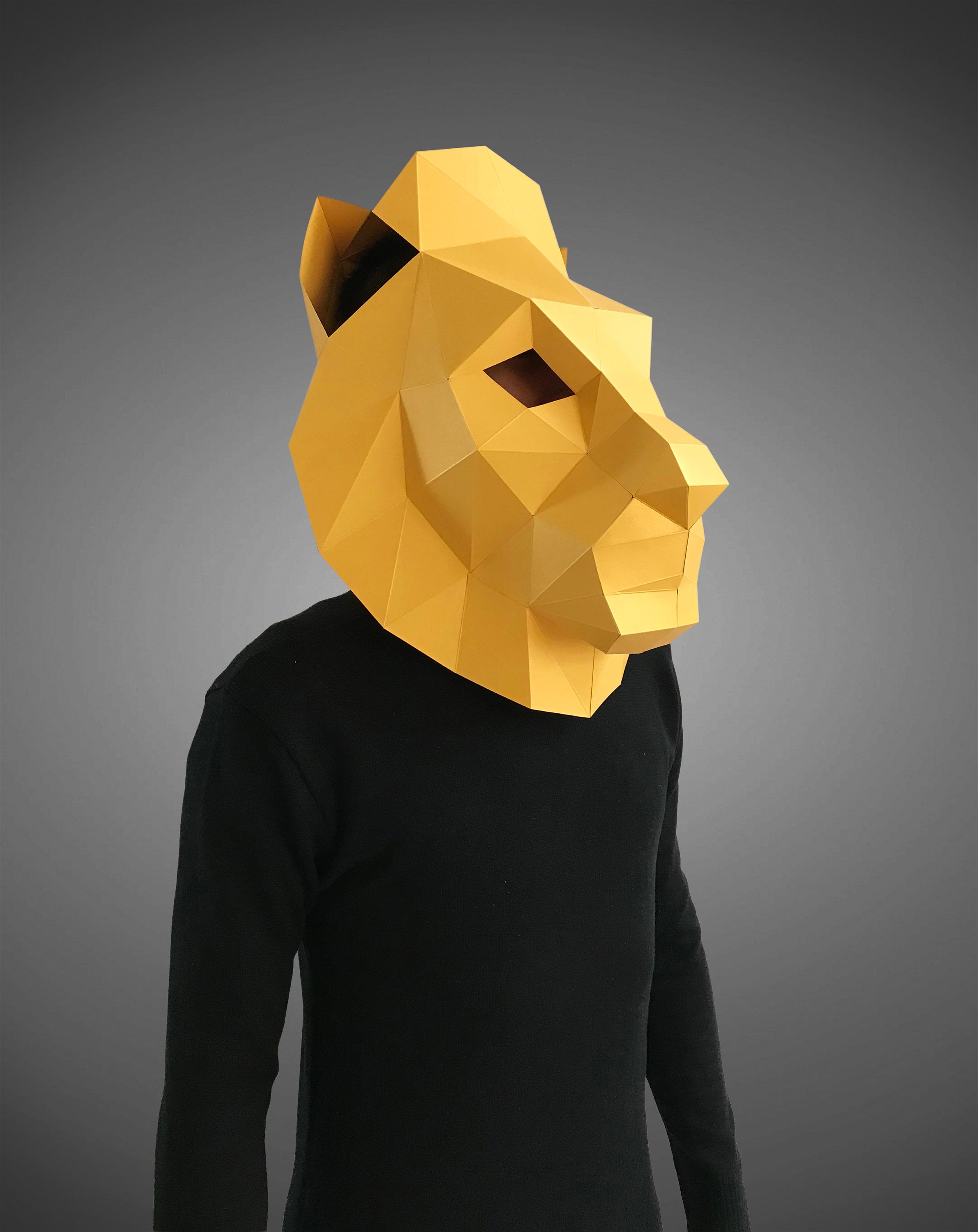Lion King Mask Template Style 1 Paper Mask Papercraft Mask - Etsy