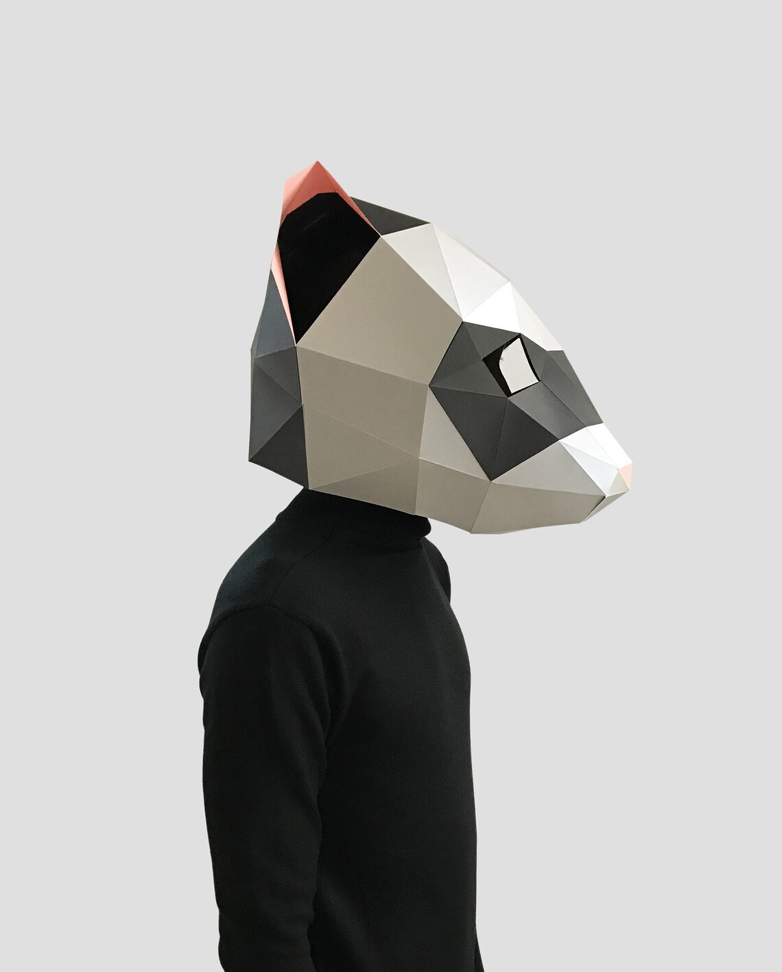 Ferret Mask Template Paper Mask Papercraft Mask Masks 3d - Etsy