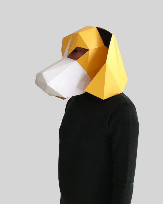 dog paper mask