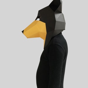 Rough Collie Dog Mask Template Paper Mask Papercraft Mask - Etsy