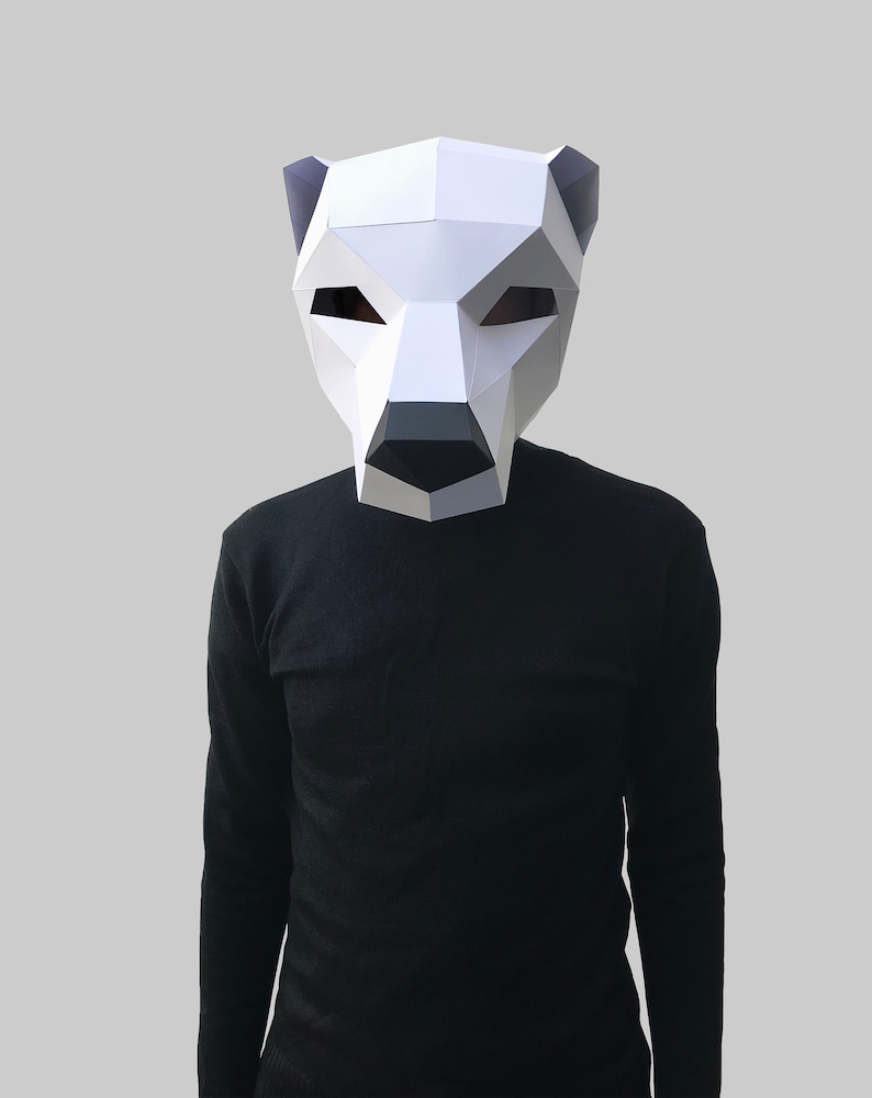polar-bear-mask-template-paper-mask-papercraft-mask-masks-etsy