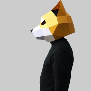 Super Dog Mask Template Paper Mask, Papercraft Mask, Masks, 3d Mask ...
