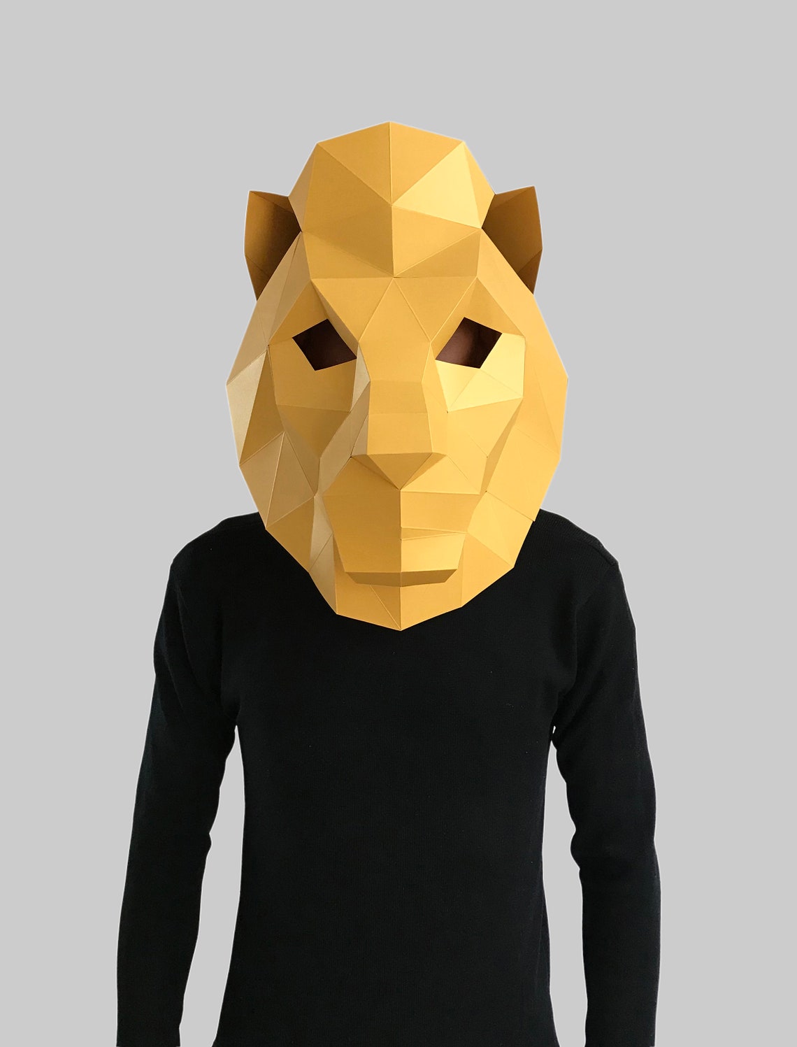Lion King Mask Template Style 1 Paper Mask Papercraft Mask - Etsy