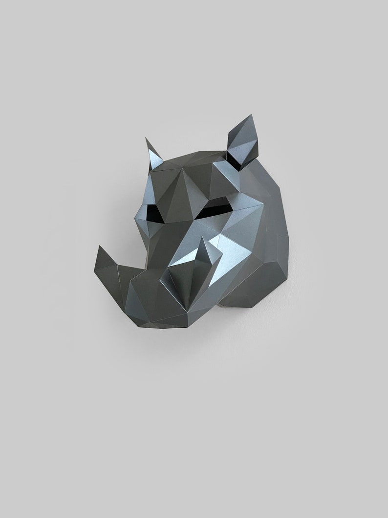 Warthog Paper Trophy Template Papercraft Low Poly Paper - Etsy