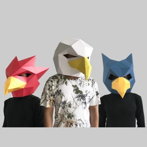 COMBO #11 plantilla de máscara de papel - máscara de papel, máscara de papel, máscaras, máscara 3d, máscara de baja poli, máscara de papel 3d, plantilla de máscara de papel, máscara de animal