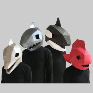 COMBO #20 modello maschera di carta - maschera di carta, maschera di carta, maschere, maschera 3d, maschera low poly, maschera di carta 3d, modello maschera di carta, maschera animale