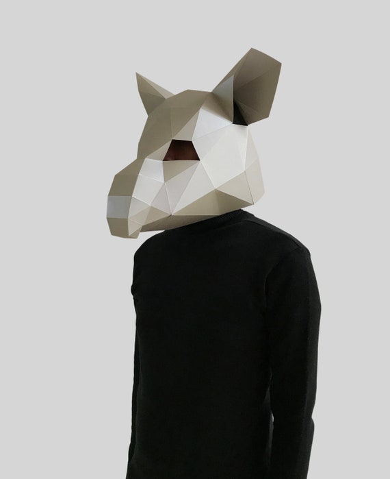 Owl Mask Template Paper Mask, Papercraft Mask, Masks, 3d Mask, Low Poly Mask,  3d Paper Mask, Paper Mask Template, Animal Mask Halloween -  Israel