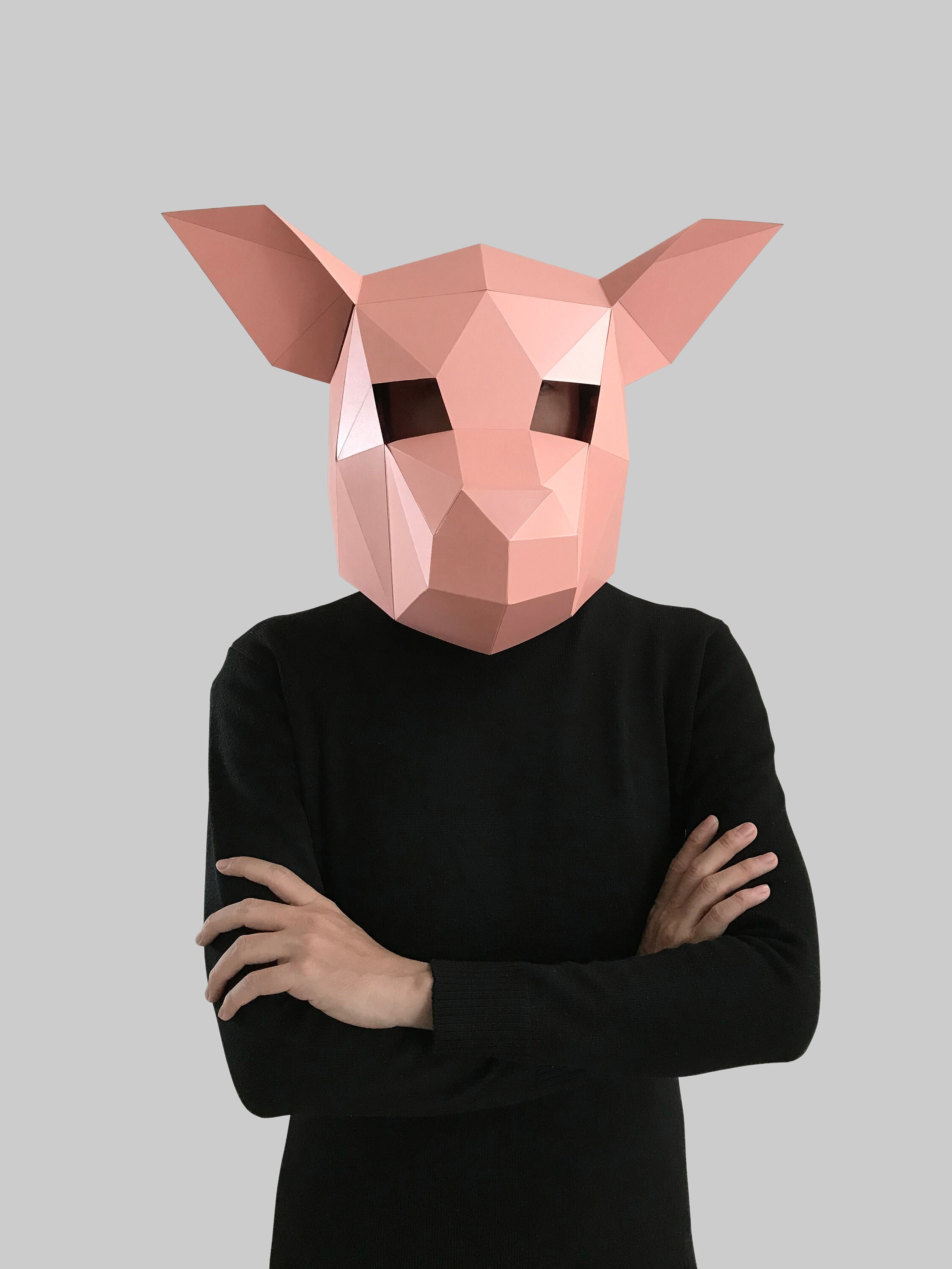 Pig Mask Template Paper Mask Papercraft Mask Masks 3d - Etsy Australia