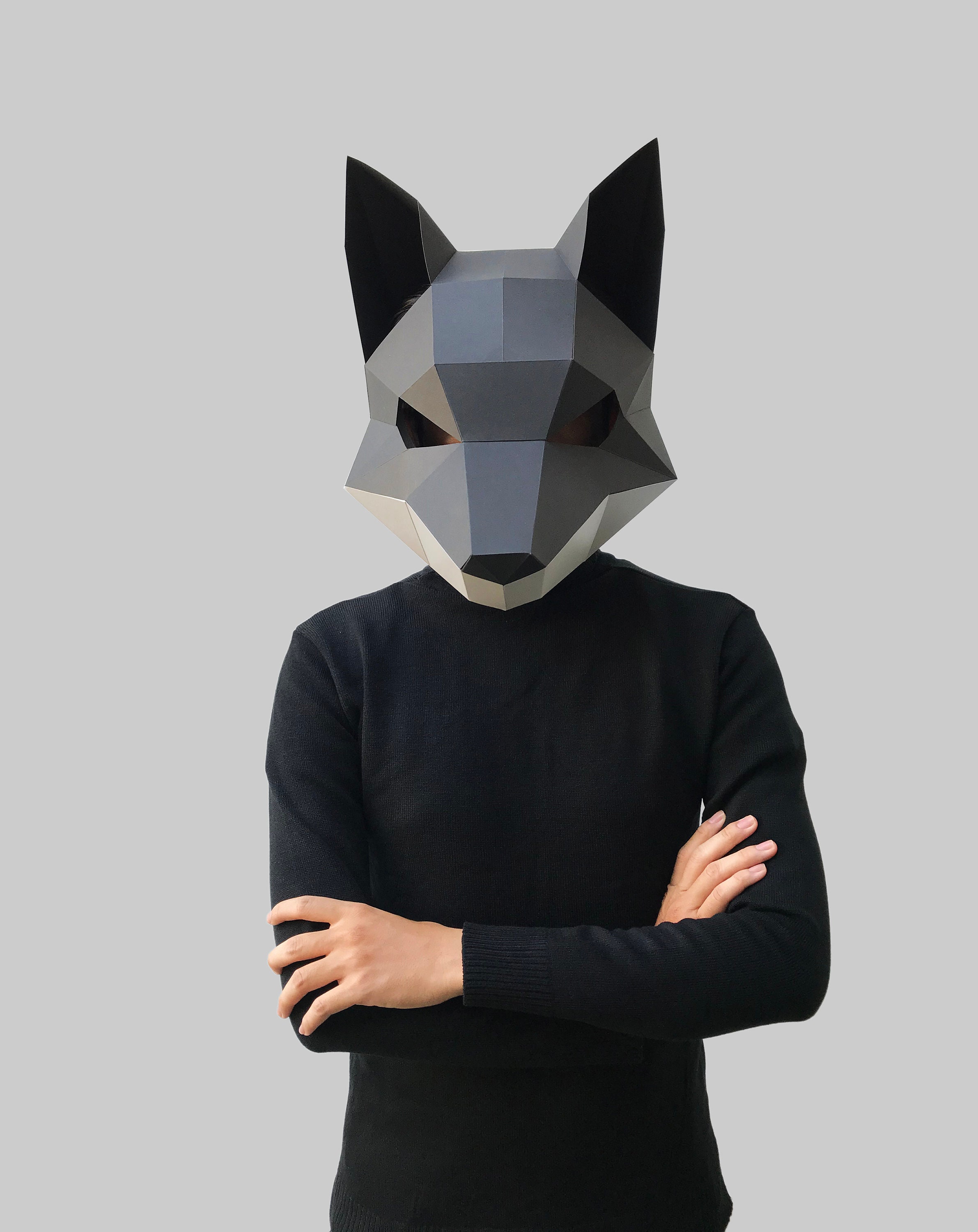 Silver Fox Mask - Etsy