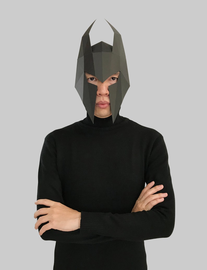 Helmet 2 Paper Mask Template Papercraft Helmet 3d Helmet Etsy Helmet 2 Paper Mask Template Papercraft Helmet 3d Helmet Etsy