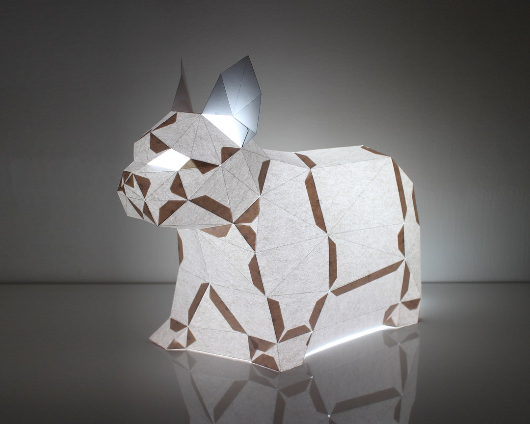 Standing Dog Lampshade Template Paper Lantern Template, Paper Template