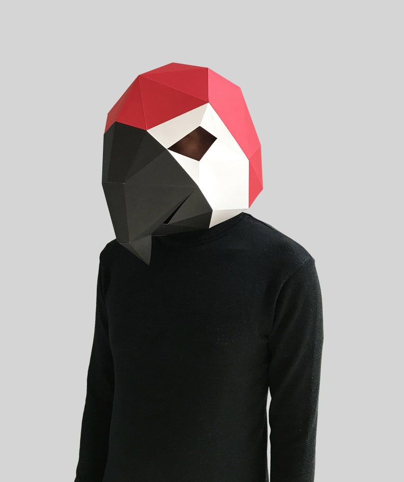 Guacamaya Mask Template Paper Mask Bird Mask Papercraft - Etsy