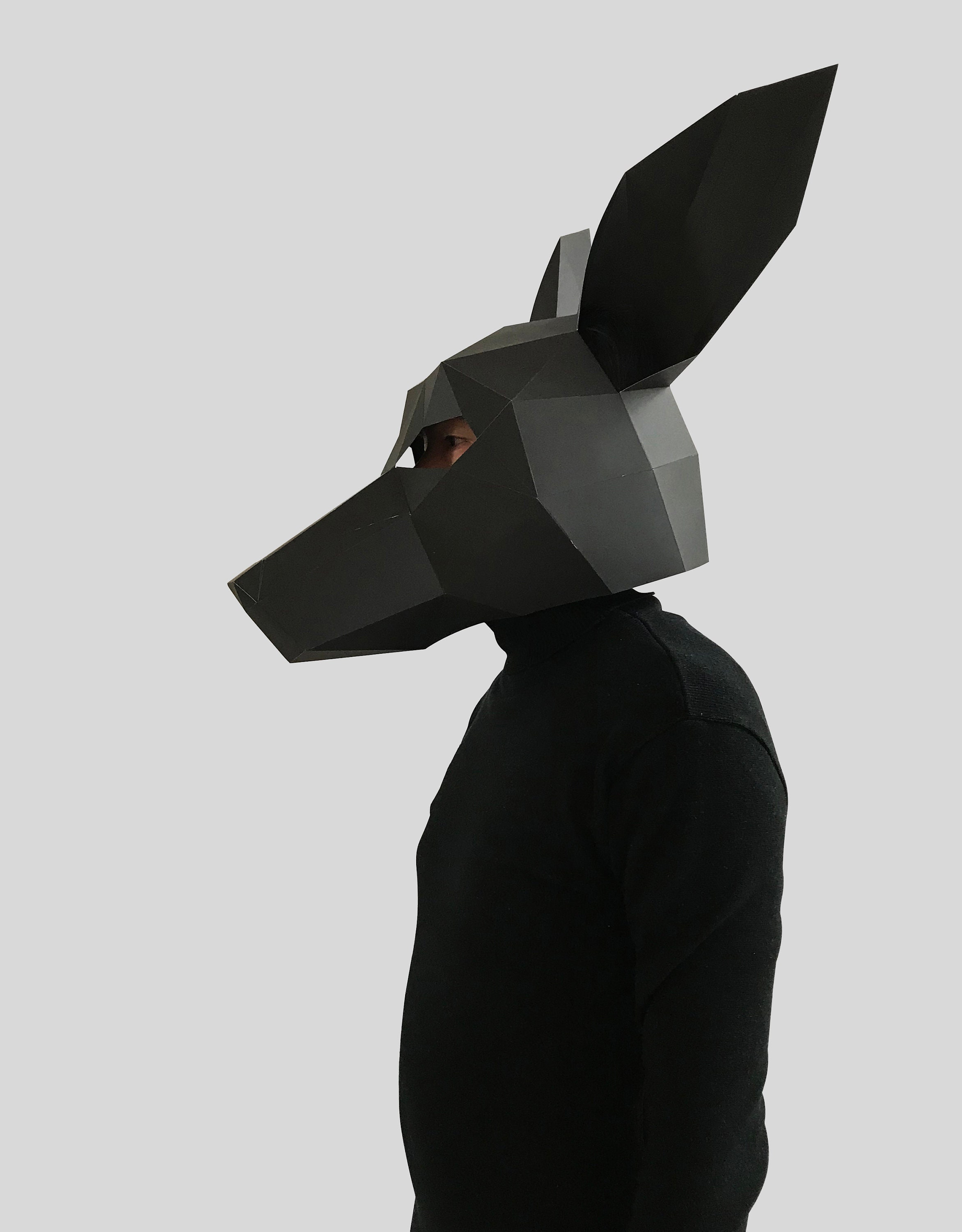 Kangaroo Mouse Mask Template Paper Mask Papercraft Mask | Etsy