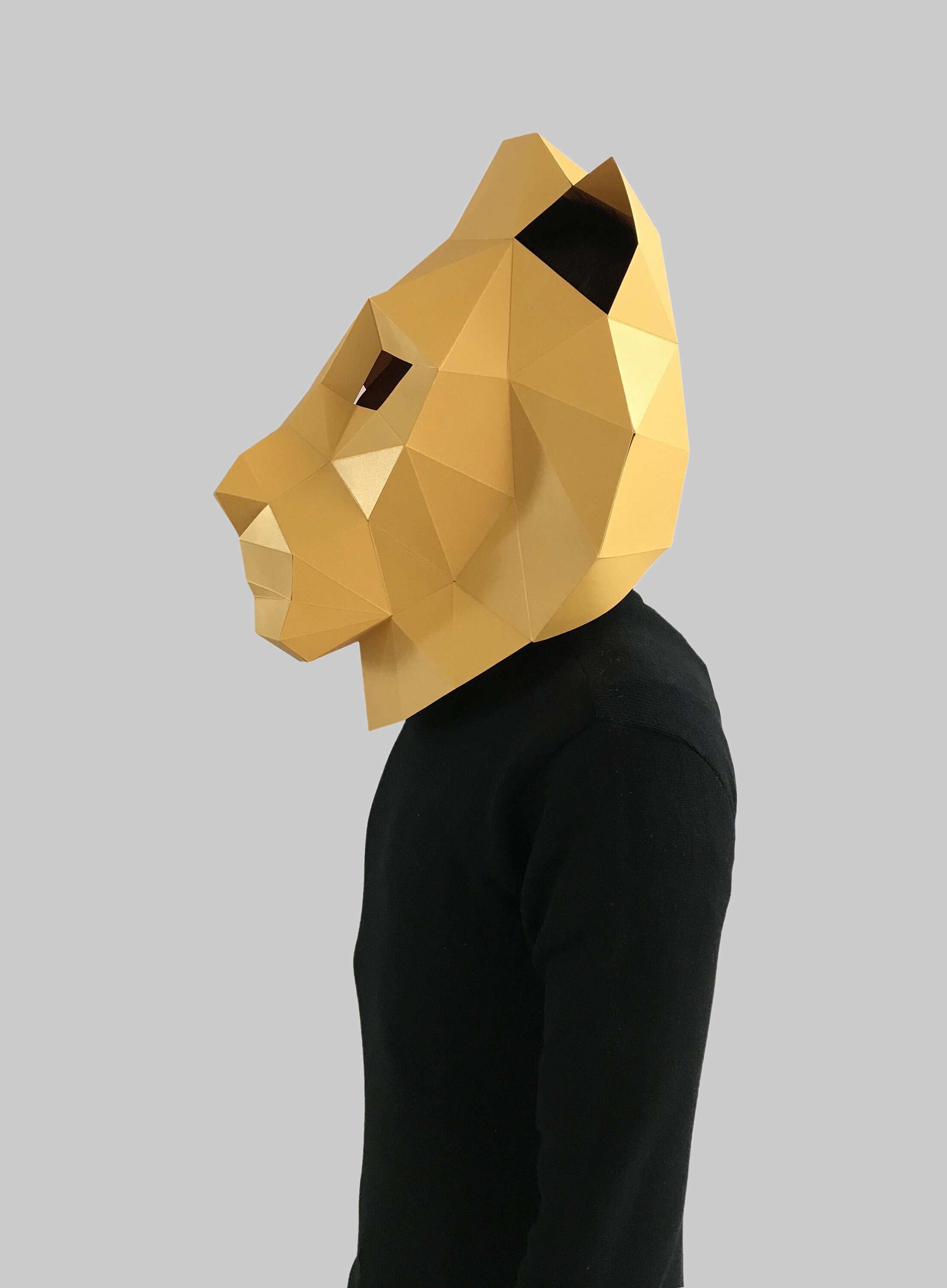 Lion King Mask Template Style 1 Paper Mask Papercraft Mask - Etsy