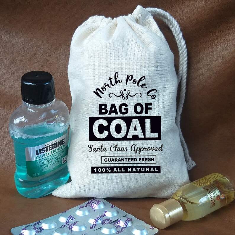 Christmas BagBag of CoalChristmas Gift BagChristmas Favor Etsy