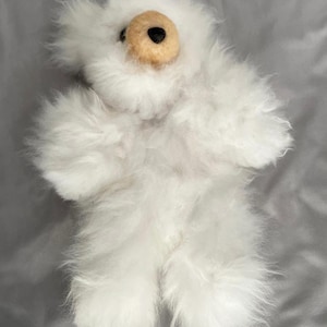 Soft Cuddly Alpaca Teddy Bear | Alpaca Wool Stuffed Animals | Teddy Bear Collectables
