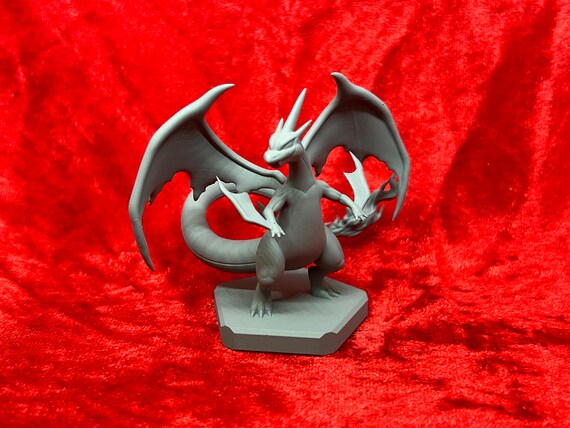 Pokemon #006 Mega Charizard Y figura Gris TCG Estatua España