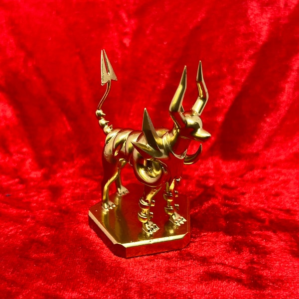 Pokemon #229 Mega Houndoom figure Gold TCG Statue