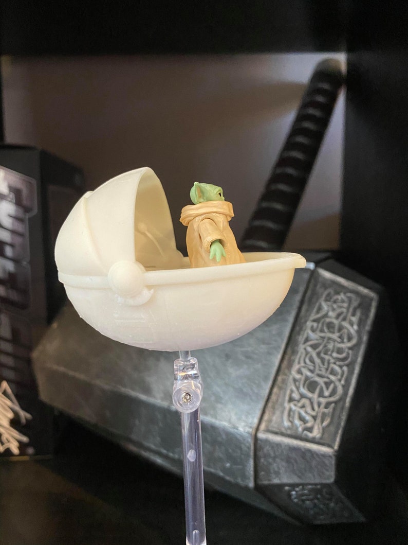 Star Wars The Mandalorian Pod for the Child Baby Yoda Black Etsy