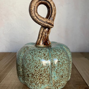 Handmade Ceramic Speckled Pumpkin