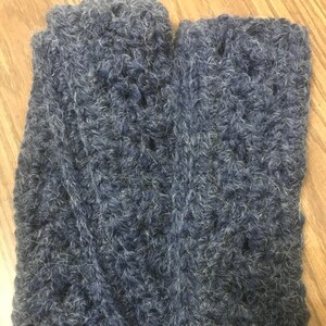 Midnight Blue Alpaca Scarf