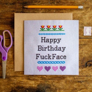Tarjeta de cumpleaños divertida con humor para adultos ofensivo