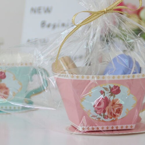 Tea Cup Party Favor Boxestea Party Guest Candy Boxesbridal Etsy