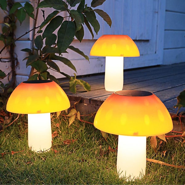 Solar Mushroon Lights para decoración de jardín-Solar Led lights-Outdoor waterproof solar lights for Pathway,Landscape,Porch,Lawn,Weddings Decor