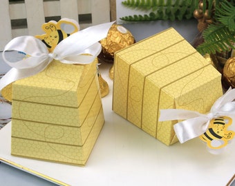 Bee favor box-1st birthday party favor boxes-Bumble Bee hive favor boxes-small gift box-candy boxes for Child's birthday party,baby shower