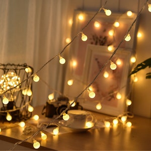 Led String lights-Led Ball String Lights-Fairy string lights-Hanging led ball string lights-outdoor party string lights pour les décorations de la maison Warm White