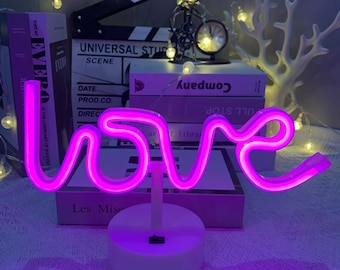 Love Neon led lights Sign-Battery&USB Operated Love Neon lights-Decoration Flex Silicone LED Neon Sign-Wedding sign-Valentines Neon Lights