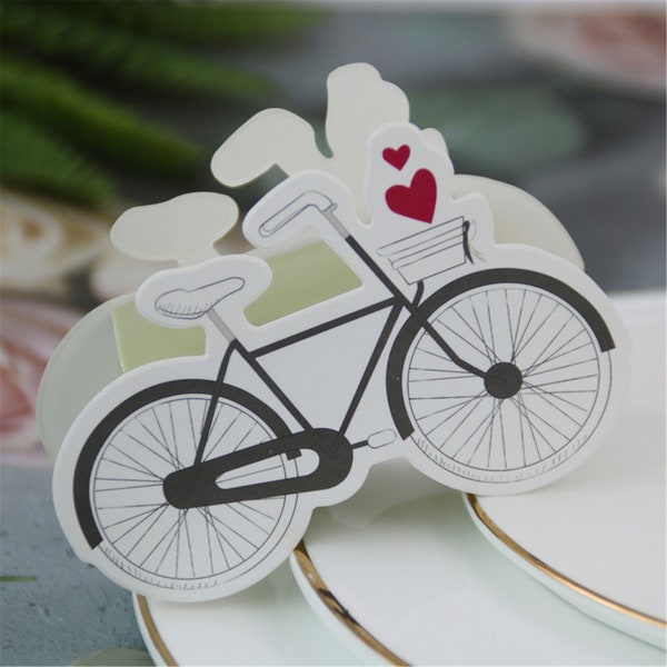 bicycle Wedding favor boxes with red heart-Bridal shower candy boxes-treat boxes-party favor box-bridal favor box-engagement party gift box