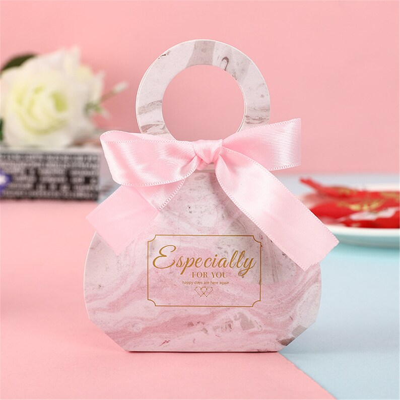 Handbag Wedding Favor Boxestreat Boxesbridal Shower Candy Etsy