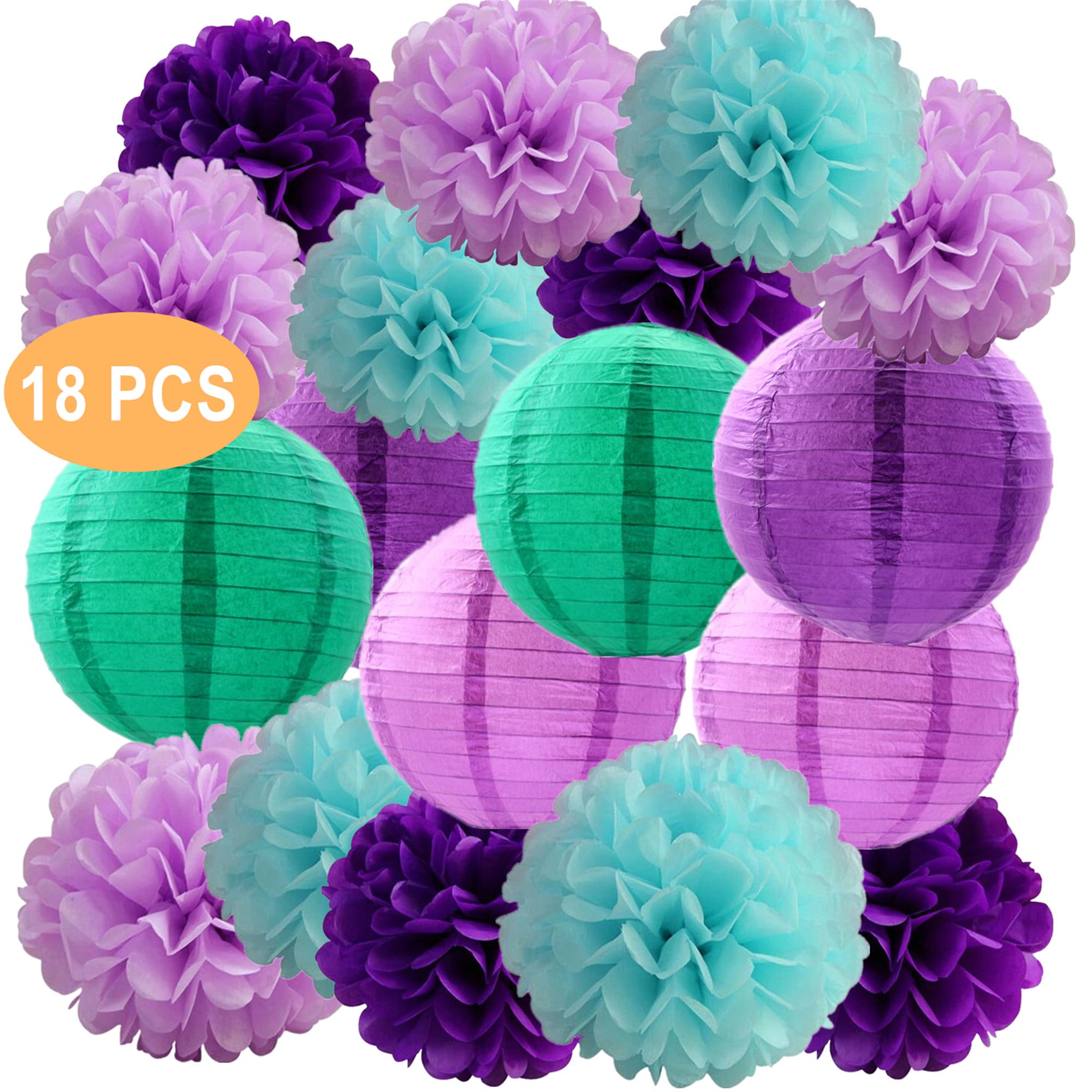 Purple And Green Party Decorations