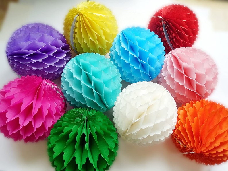 Balls/20 Colors Round Tissue Paper Etsy