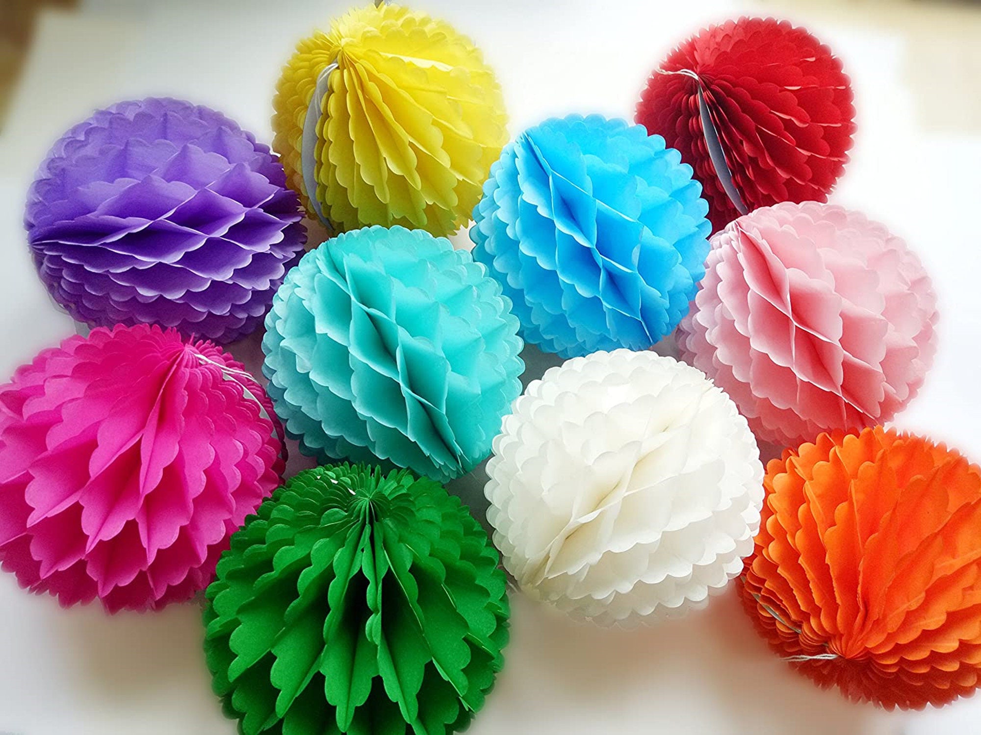 balls/20 colors Round Tissue Paper Etsy